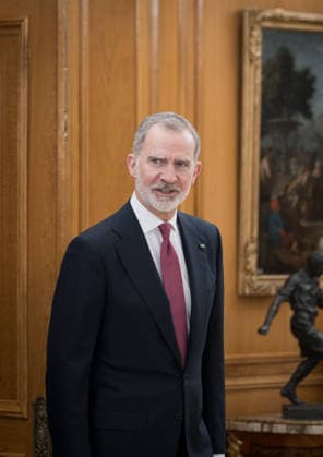 Royals, King Felipe of Spain receives Joseph Khalil Aoun