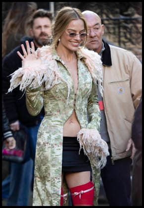 Margot Robbie at the Wuthering Heights Photocall in London