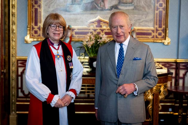 Royals, King Charles III receives Archbishop of Canterbury Sarah Mullally in London