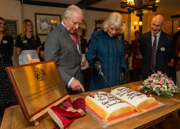 Royals, King Charles III and Queen Camilla visit Dedham in Essex