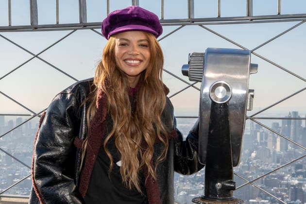 Leslie Grace visits the Empire State Building in New York