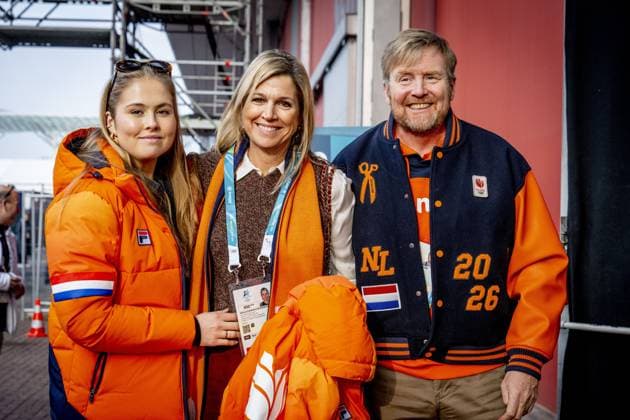 Milano Cortina 2026, King Willem-Alexander and family at speed skating