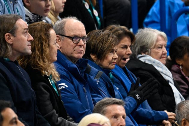 Milano Cortina 2026, Prince Albert II of Monaco at figure skating