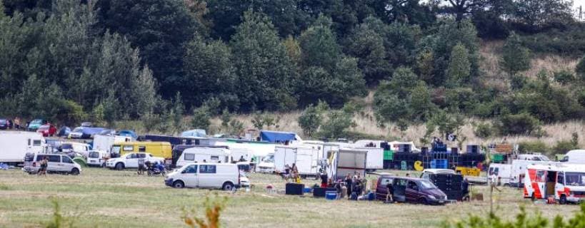 Czech Republic, unannounced music festival near Usti nad Labem
