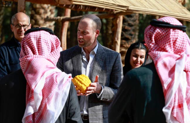 Prince William visits Saudi Arabia