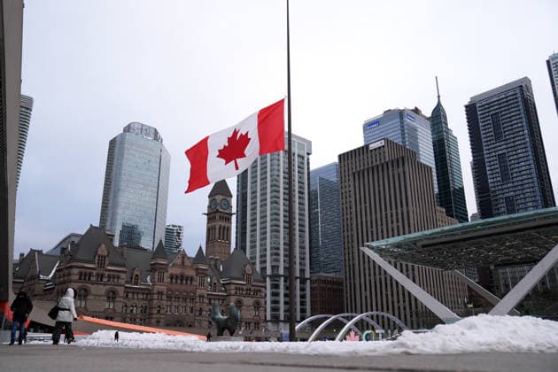 Canada, flags at half-mast after gun attack at school in Tumbler Ridge