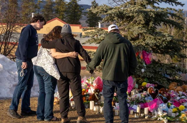 Canada, commemoration of the victims of the school shooting in Tumbler Ridge