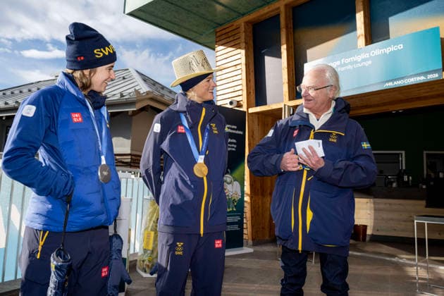 Milano Cortina 2026, King Carl Gustav of Sweden as a guest