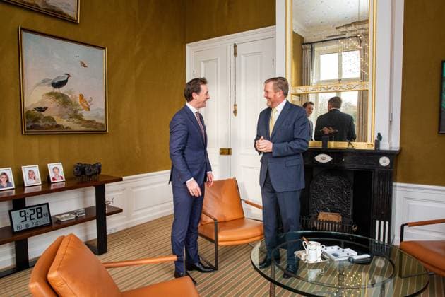 Royals, King Willem Alexander meets party representatives in The Hague