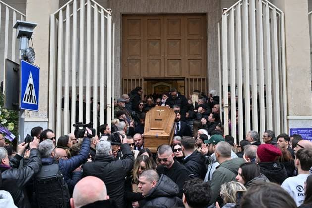 Italy, funeral service for Vincenzo D Agostino