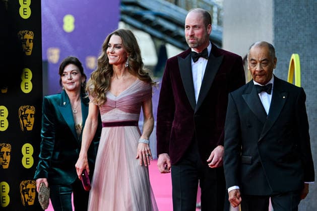 Prince William and Princess Kate at the BAFTA Film Awards in London