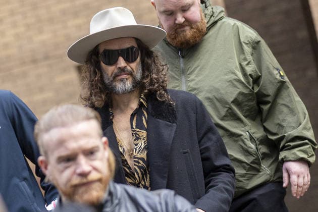 Russell Brand in court in London