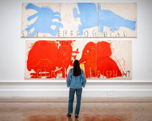 Rose Wylie: The Picture Comes First exhibition at the Royal Academy of Arts in London