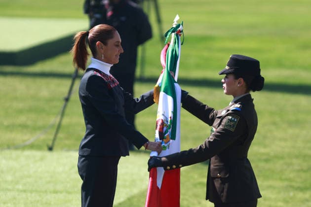 Mexico, commemorative ceremony for the Day of the Mexican Flag in Mexico City