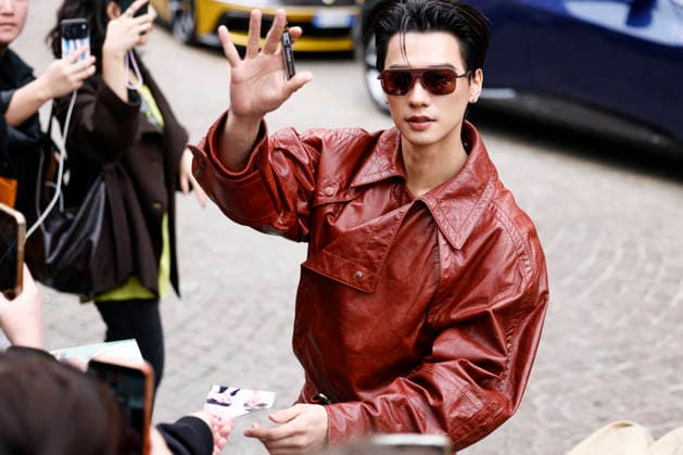 Milan Fashion Week, guests at the Ferrari fashion show