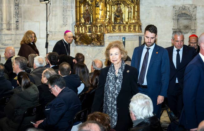 Queen Sofia of Spain visits exhibition