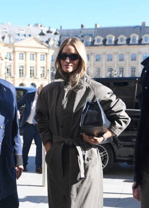 Paris Fashion Week, Rosie Huntington-Whitley arrives at the Ritz
