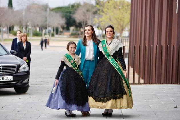 Queen Letizia of Spain visits Castello de la Plana