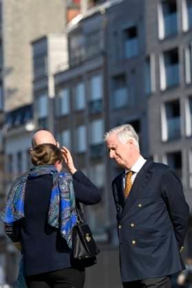 Royals, King Philippe of Belgium visits Diogenes organisation in Brussels