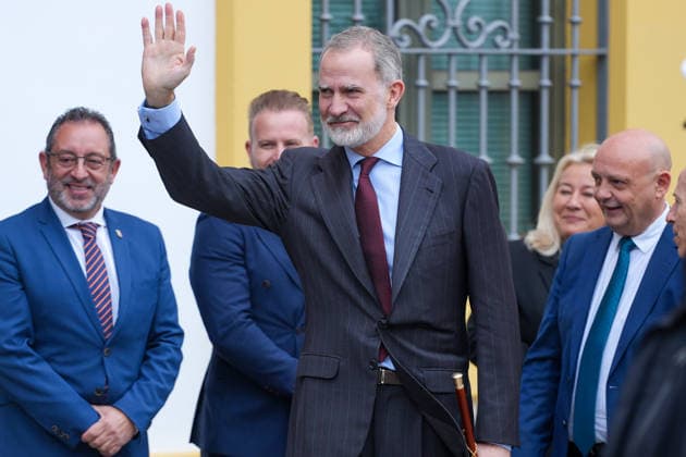 Royals, King Felipe of Spain visits the town hall of Dos Hermanas