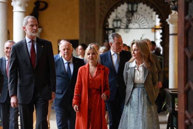 Royals, King Felipe visits Cayetana Grande de Espana exhibition in Seville