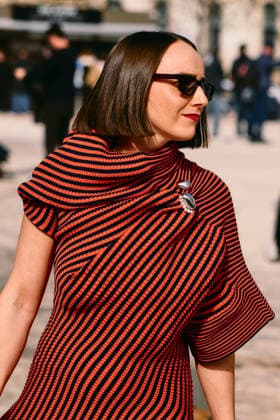 Paris Fashion Week, guests at the Issey Miyake fashion show