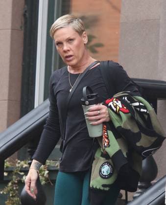 Pink on the road in New York