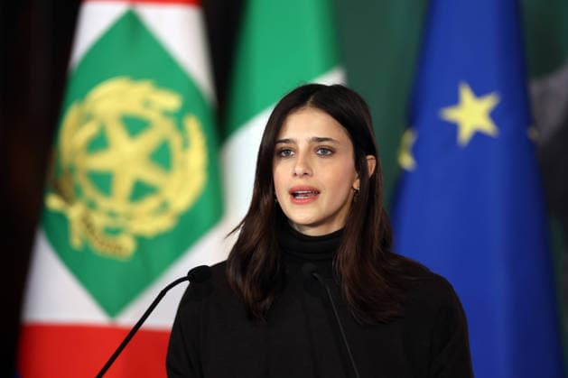 Italy, International Women's Day, Benedetta Porcaroli in the Quirinal Palace in Rome