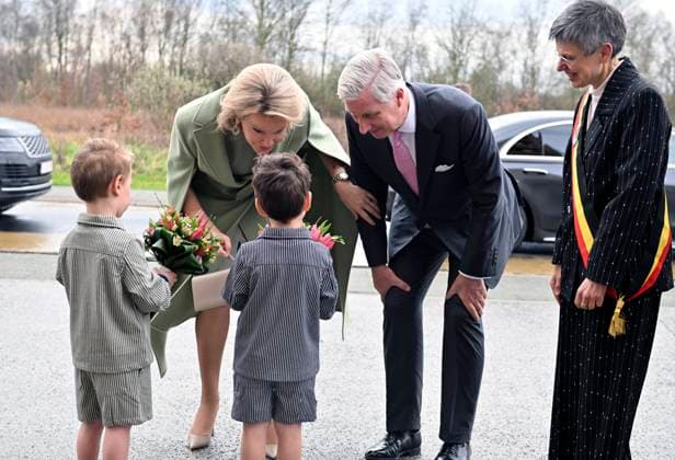 Royals, King Philippe and Queen Mathilde of Belgium visit the Antwerp region