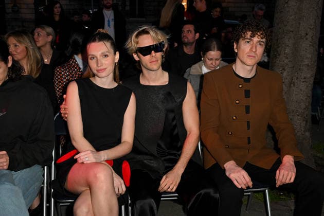 Paris Fashion Week, guests at the Pierre Cardin fashion show