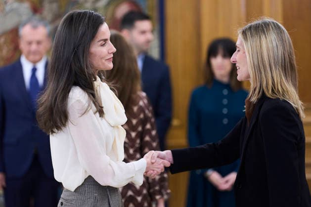 Spain, Queen Letizia meets representatives of the Palliative Care Society in Madrid