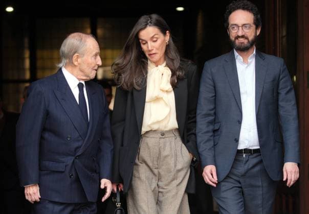 Queen Laetizia at the funeral of Raul del Pozo in Madrid