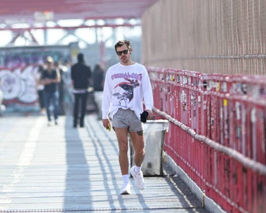 Harry Styles on the road in New York