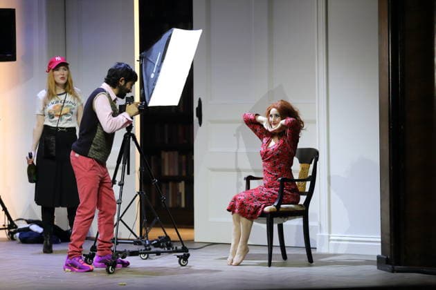 Sophia or The End of the Humanists Photo rehearsal at the Renaissance Theatre in Berlin