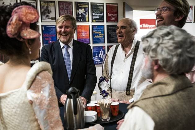 Royals, King Willem-Alexander of Belgium visits Shakespeare Theatre