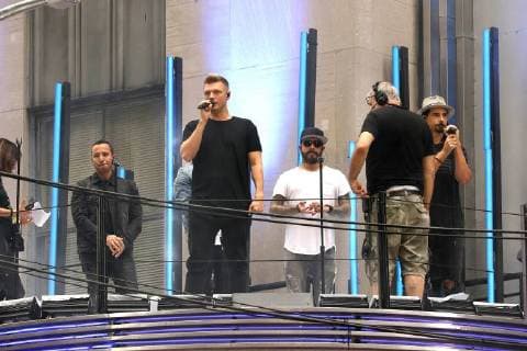MTV Video Music Awards - Backstreet Boys on the Roof of Radio City Music Hall