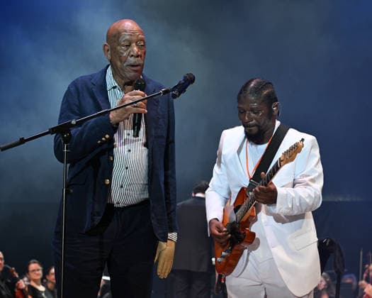 Morgan Freeman at the Blues Experience in Boca Raton
