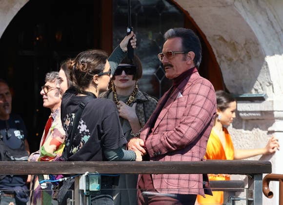 Filming of the TV series The Studio in Venice