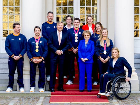Royals, King Willem-Alexander and Princess Margriet receive Paralympic medallists