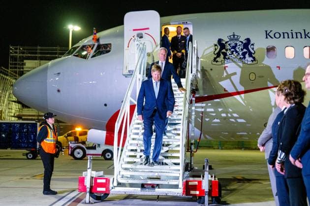 Royals, King Willem-Alexander of the Netherlands in Oranjestad, Aruba