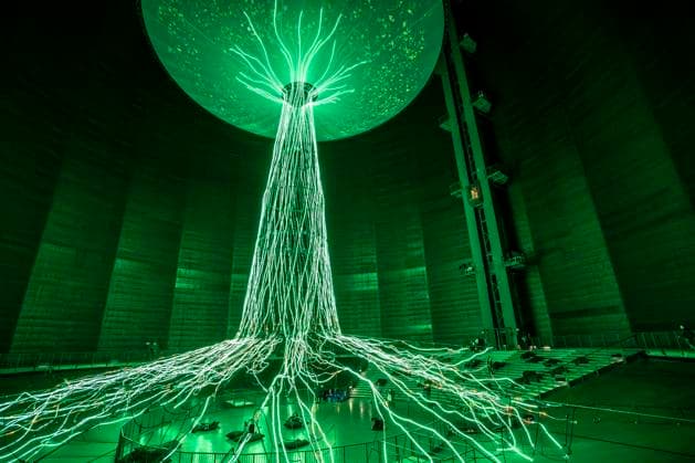 Mythos Wald exhibition in the gasometer in Oberhausen