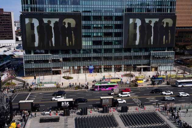 South Korea, preparations for BTS comeback concert in Seoul