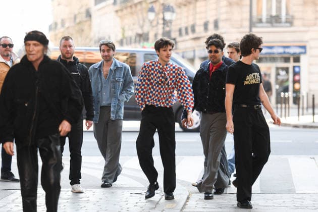 Celebrity, Cruz Beckham and Jackie Apostel out and about in Paris
