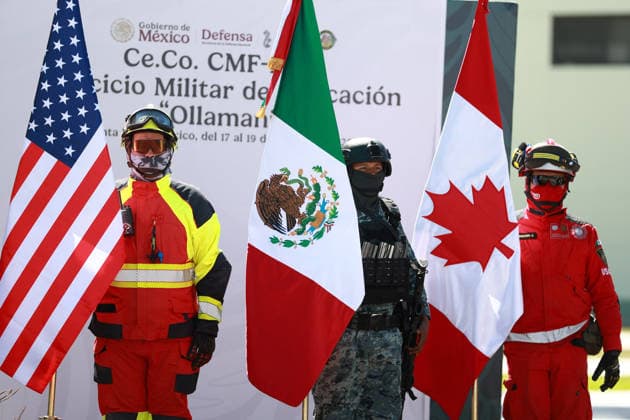 Mexico, anti-terrorism and civil protection exercises in the run-up to the World Cup
