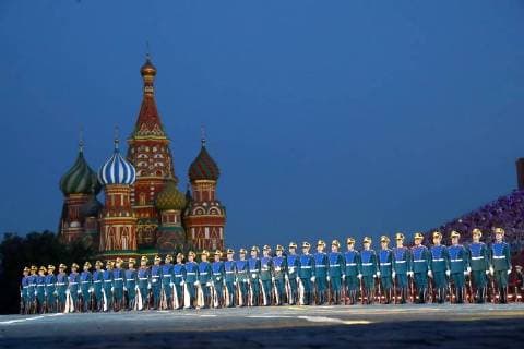 Moscow, International Military Music Festival on Red Square