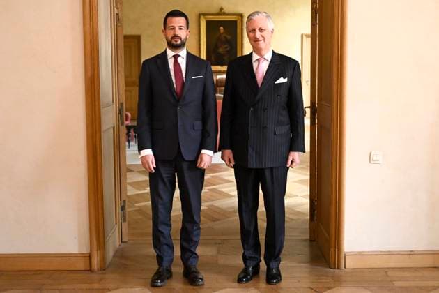 Royals, King Philippe of Belgium receives Jakov Milatovic