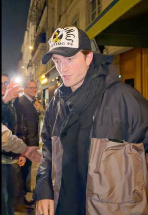 Celebrity, Robert Pattinson leaves restaurant in Paris