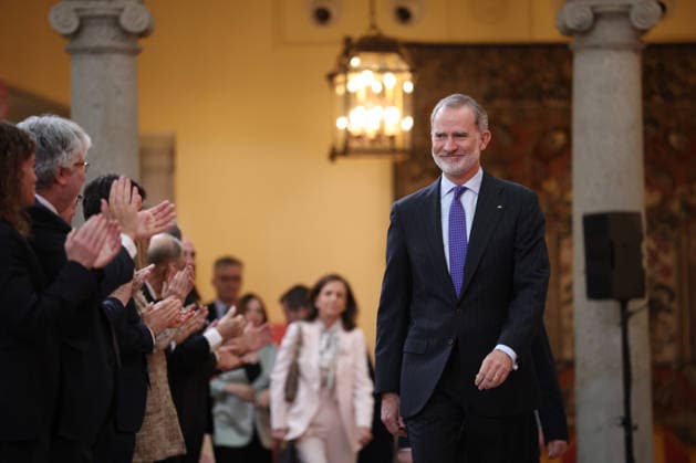 Royals, Spain, King Felipe receives ambassadors of honour for the Spanish brand in Madrid
