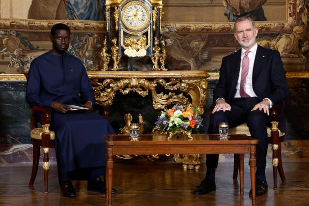 Royals, King Felipe of Spain receives Bassirou Diomaye Faye in Madrid