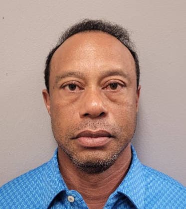Celebrity, Tiger Woods mugshot after arrest in Stuart, Florida